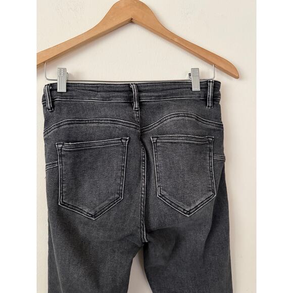 Allsaints Grey Miller Skinny Jeans/Denim High Rise Frayed Bottoms Moto/Party-28 - Picture 5 of 8